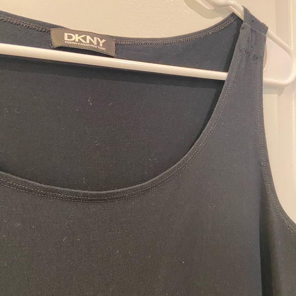 DKNY two tone black tank khaki skirt dress - M - Picture 3 of 5